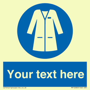 Custom Mandatory: Wear laboratory coat